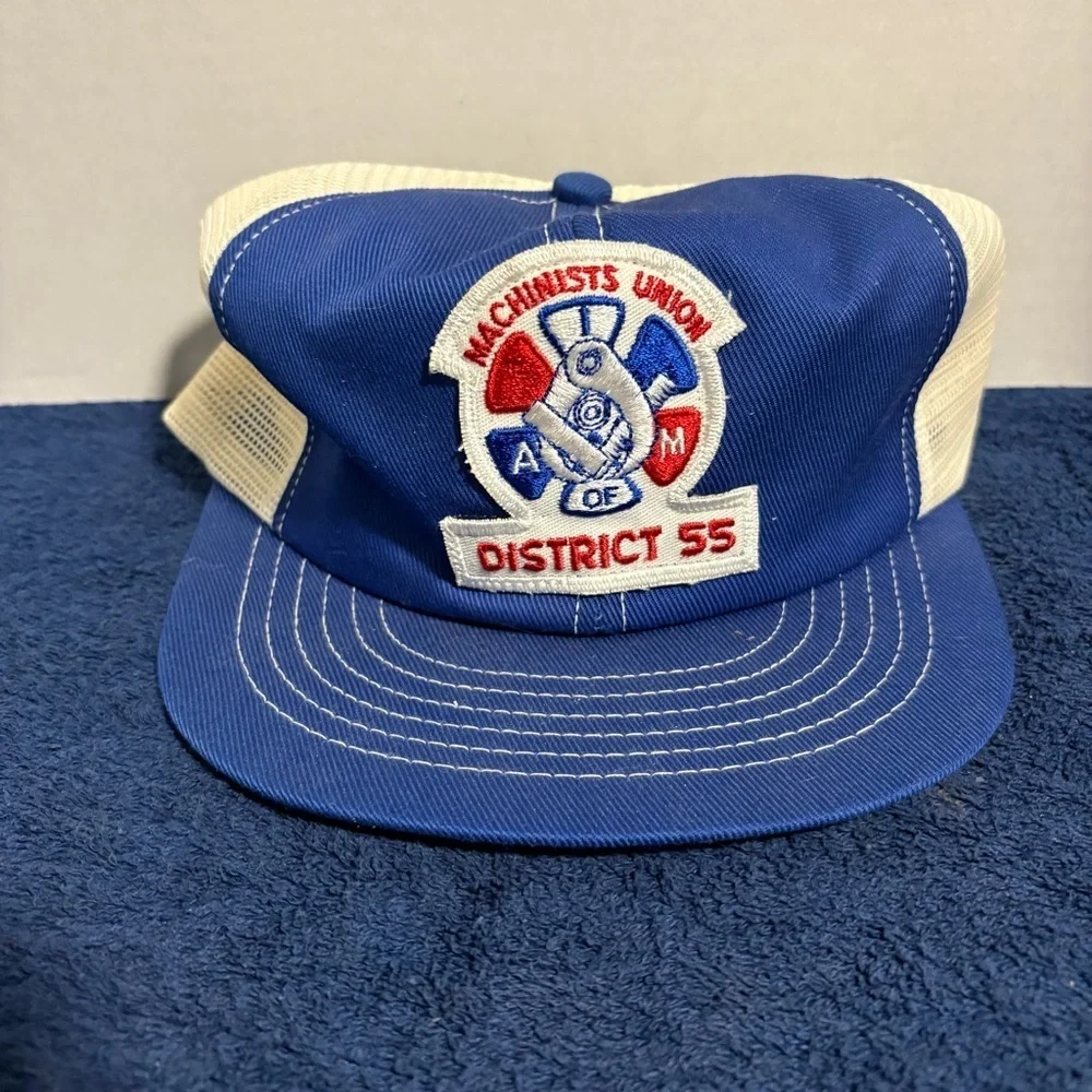 Vintage Machinists Union A of M District 55 Swingster Snap Back Hat Cap Workwear
